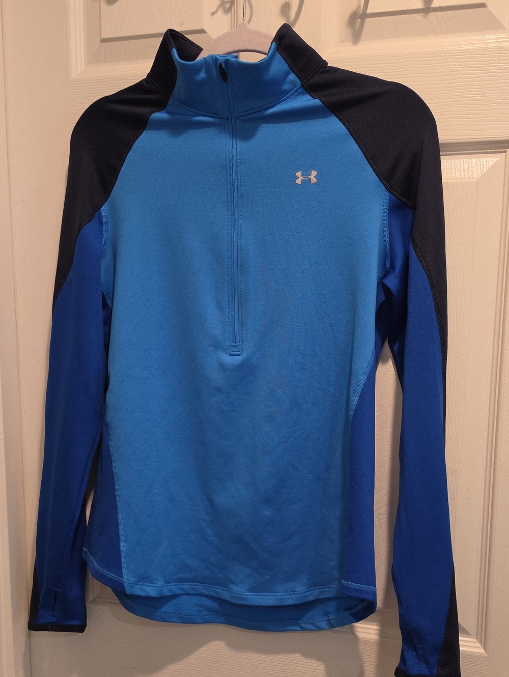 Under Armour Blue and Navy Boys' Half-Zip Performance Pullover